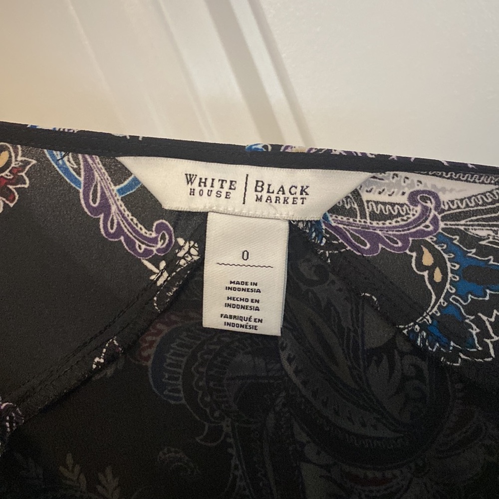 White House Black Market Paisley Blouse - Picture 5 of 5